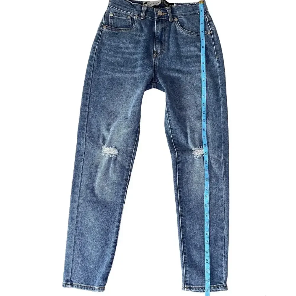 Levi's Girls Silver Tab Mini Mom High Rise Medium Wash Jeans Size 12 - EUC - Picture 10 of 12